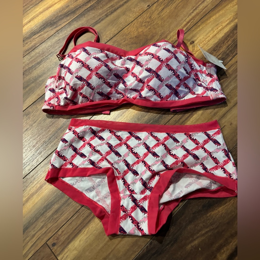 NWT Two pièce bra and undie set.  Bra 36C. Undie medium